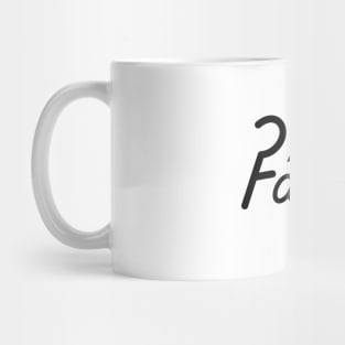 Powered by Faith Mug